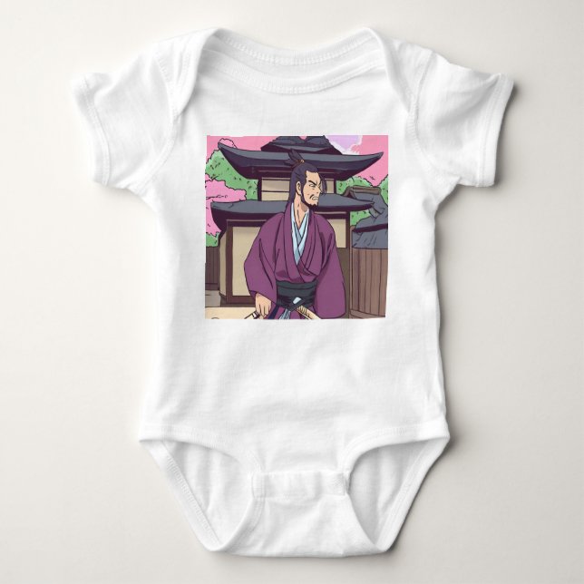 Samurai Baby Strampler (Vorderseite)