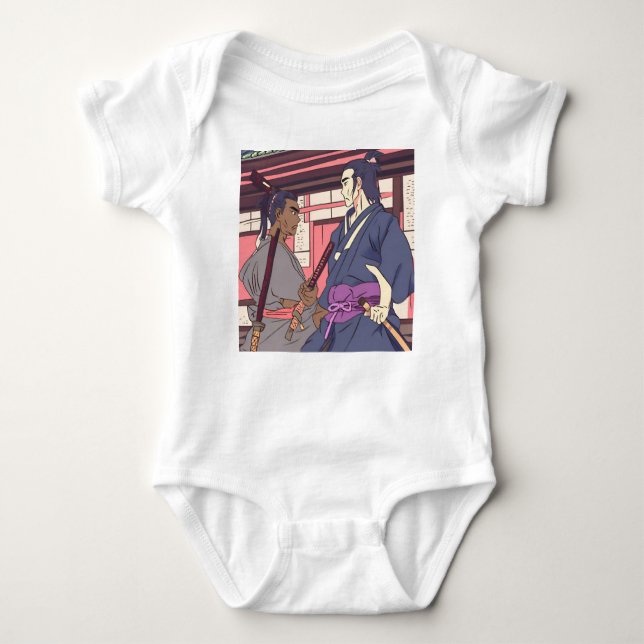 Samurai Baby Strampler (Vorderseite)