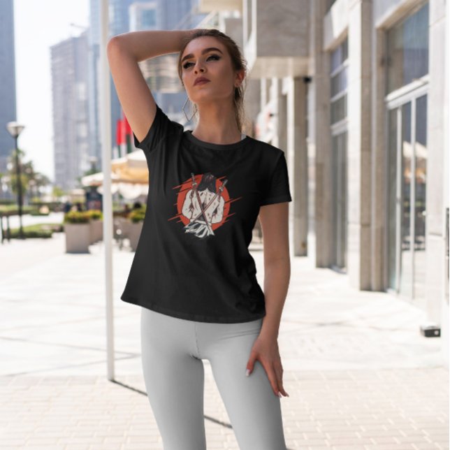 Samurai Back Schwerter T-Shirt (Von Creator hochgeladen)