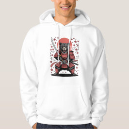 Samurai-Bär-Männer-Hoodie Hoodie