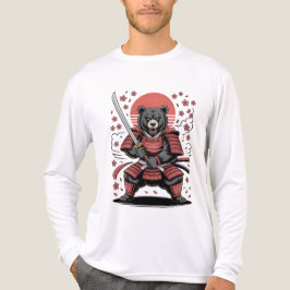 Samurai-Bär Tri-Blend Langarmshirt Shirt