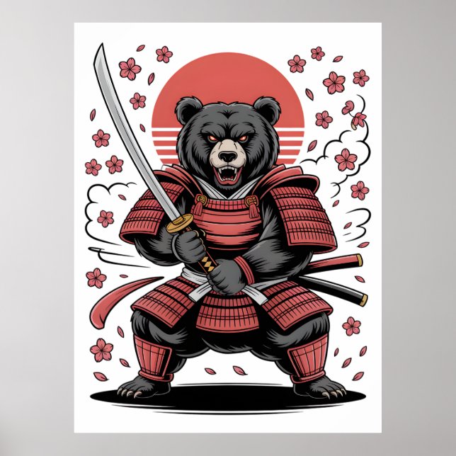 Samurai Bear  Poster (Vorne)