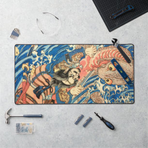 SAMURAI BEKÄMPFUNG VON SALAMANDER SCHREIBTISCHUNTERLAGE
