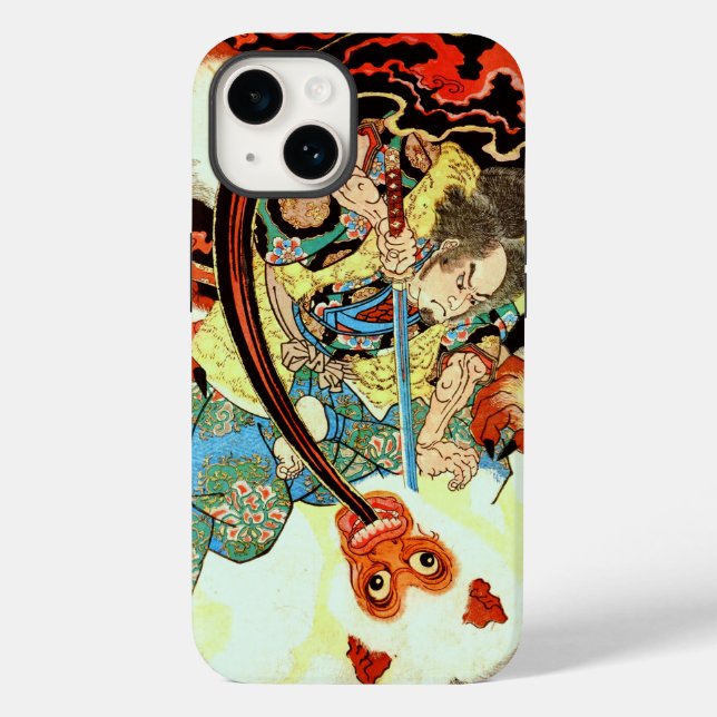 SAMURAI-BEKÄMPFUNGSMONSTER Case-Mate iPhone 14 HÜLLE (Rückseite)