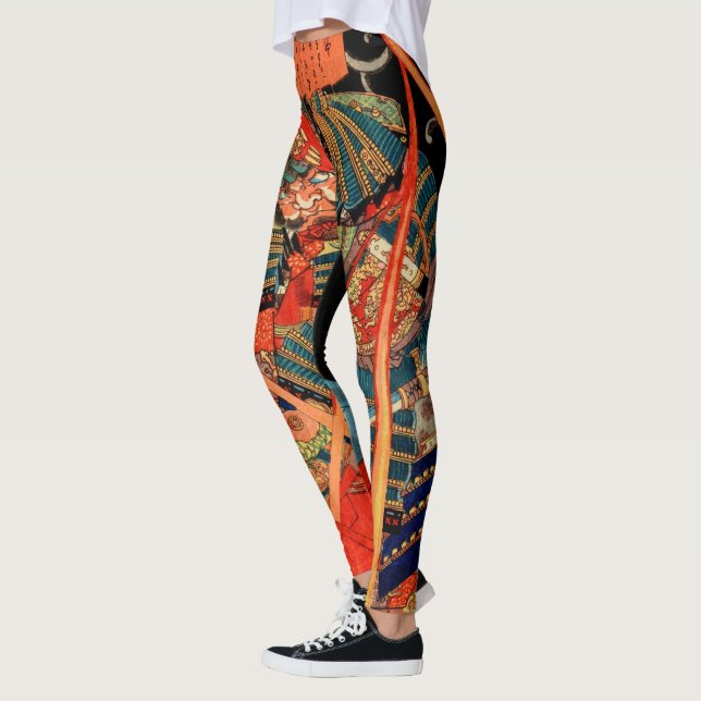 SAMURAI-BEKÄMPFUNGSMONSTER LEGGINGS (Links)