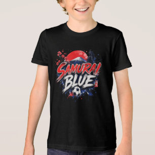 Samurai Blue - Japan Fußball Kultur Tri-Blend Shirt