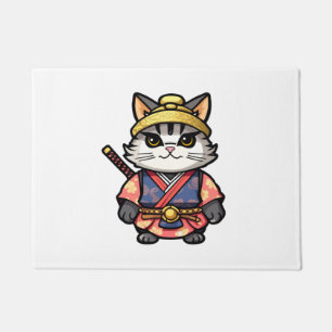 Samurai cat #13 fußmatte