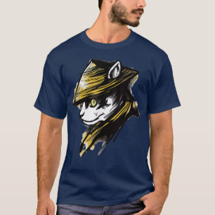 Samurai Cat japanische Zeichen (2) T-Shirt