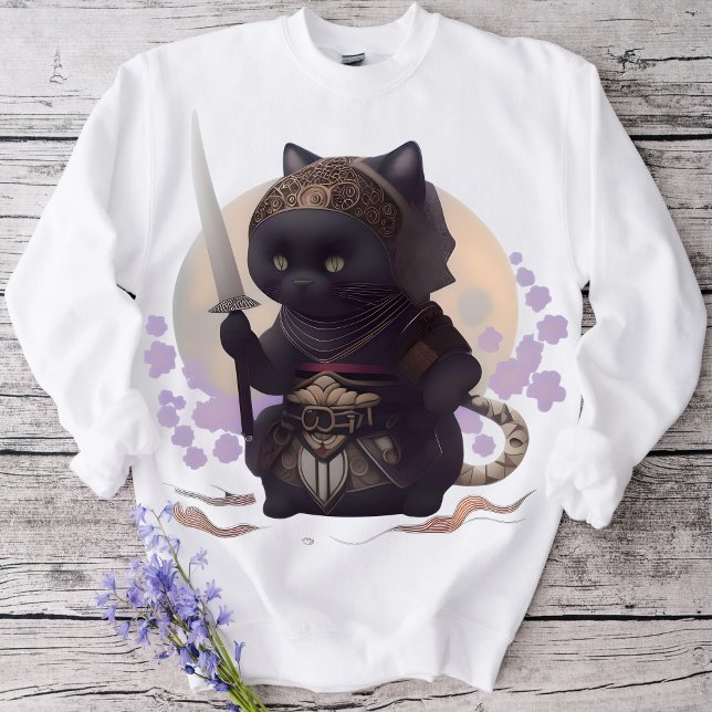 Samurai Cat Ninja T-Shirt für Cat Lovers (Von Creator hochgeladen)