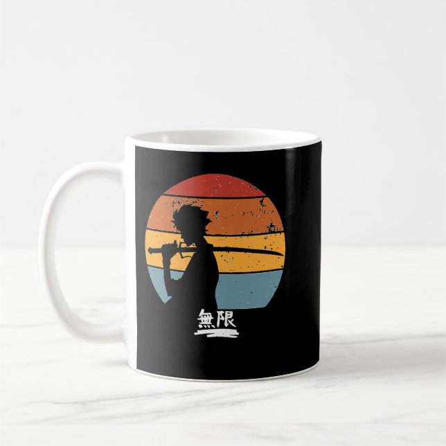 Samurai Champloo Mugen Sunse Silhoue Mugen Sam Kaffeetasse (Links)