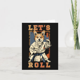 Samurai Corgi in Jiu Jitsu Gi Bjj Life Brazilian K Karte