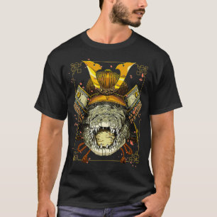 Samurai Crocodile Warrior Samurai Liebe Frauen Män T-Shirt