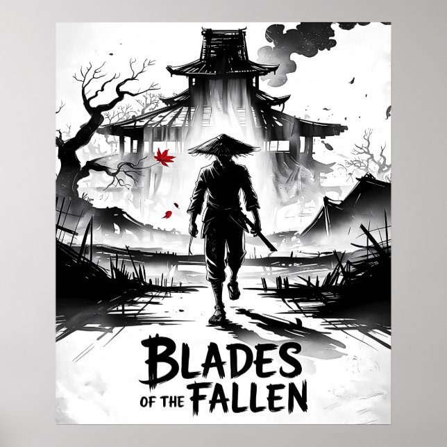 Samurai der Ashen-Ruinen Poster (Vorne)