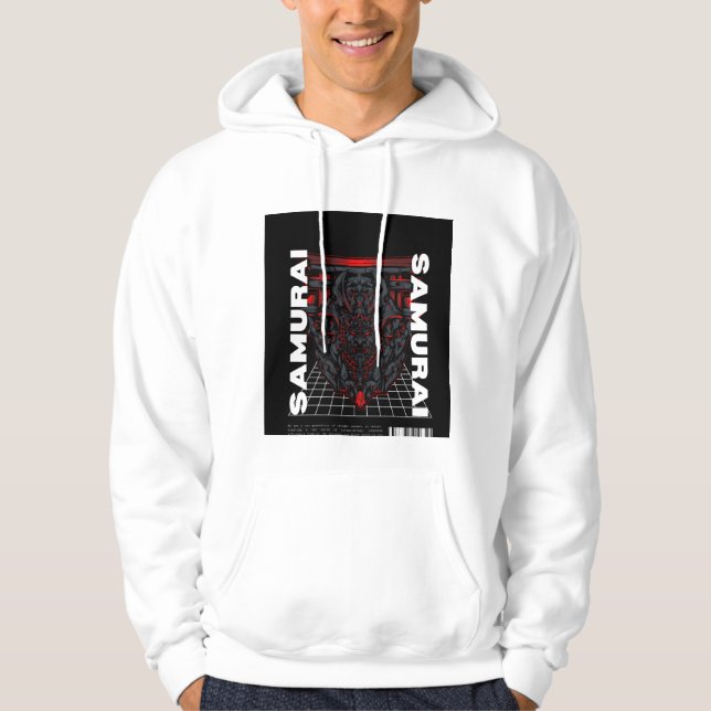 Samurai-Design Hoodie (Vorderseite)