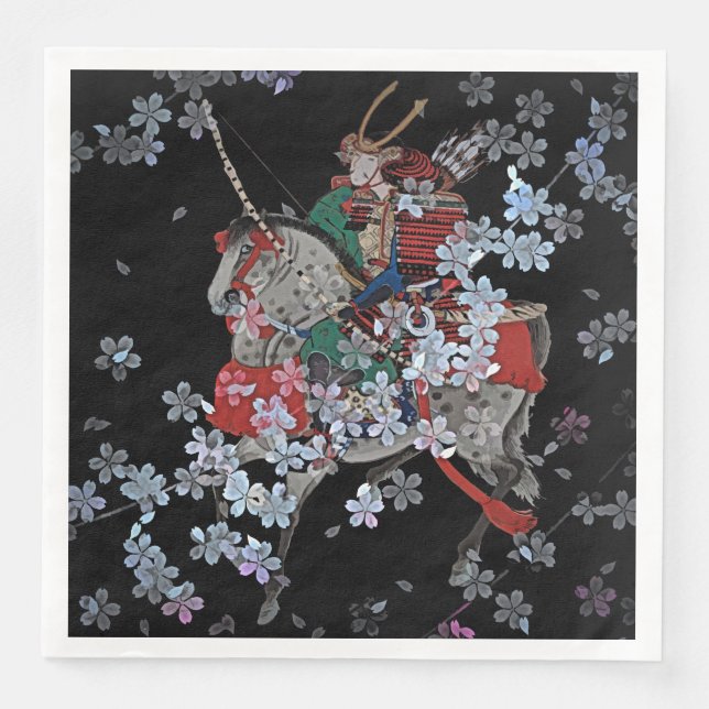 Samurai Dinner Paper Napkins Serviette (Vorderseite)