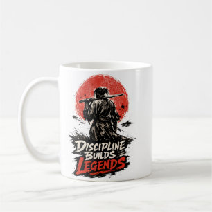 Samurai-Disziplin-Motivations-Kunst Kaffeetasse