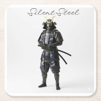 Samurai drink coaster rechteckiger pappuntersetzer