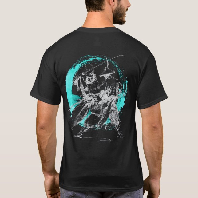 Samurai Duel 3 Dark Blue T-Shirt (Rückseite)