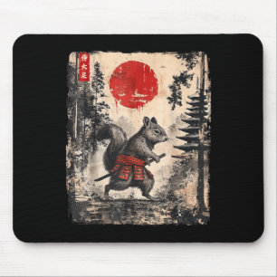 Samurai Eichhörnchen Japanisch Vintag Funny Gifts  Mousepad