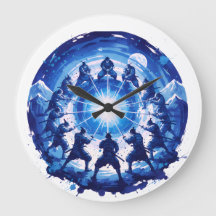 Samurai-Einheit japanische blaue Tinten-Kunst krei