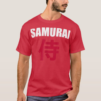 SAMURAI en japonais Kanji Ecriture T-shirt Copier 