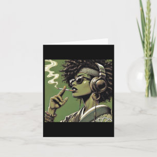 Samurai Femme Retro Vibes mit modernen Coolen Aufk Karte