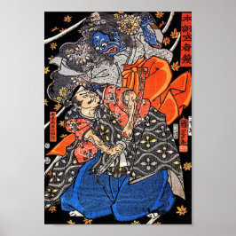 Samurai Fights Blue Demon Poster