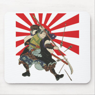 Samurai-Flagge Mousepad