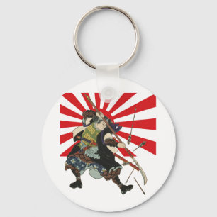 Samurai-Flaggen-Schlüsselanhänger Schlüsselanhänger