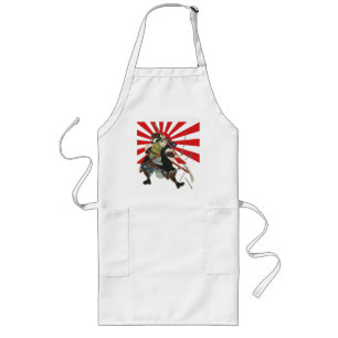 Samurai-Flaggen-Schürze Lange Schürze