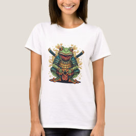 Samurai frog warrior Womens Basic T-Shirt