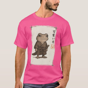 Samurai-Frosch Japanische Kunst Anime Lustige Gesc T-Shirt