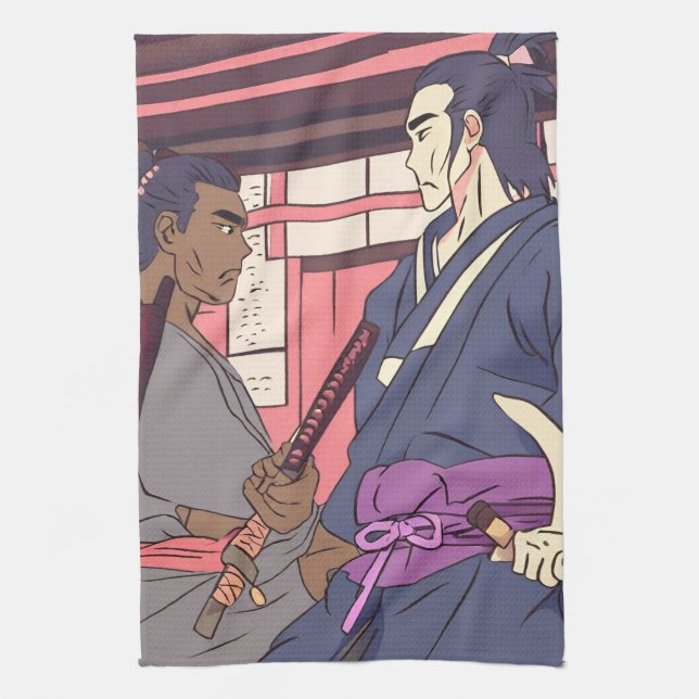 Samurai Geschirrtuch (Vertikal)