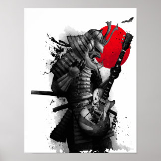 Samurai Guitarist cool poster