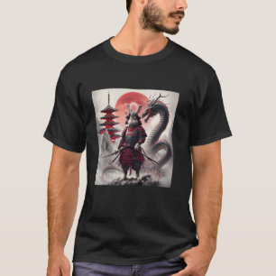 Samurai-Hasenkaninchen-Krieger Japanisches Hasen-N T-Shirt