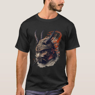 Samurai-Helm Krieger Bushido Oni-Maske Japanisch C T-Shirt