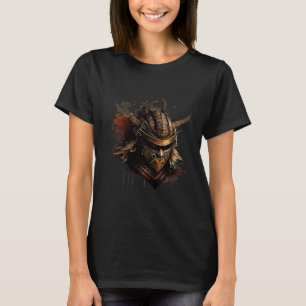 Samurai-Helm Krieger Bushido Oni-Maske Japanisch C T-Shirt