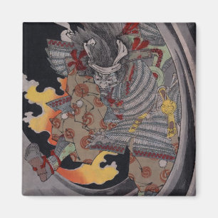 Samurai-Höllenfeuer Magnet