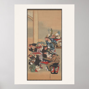 Samurai-Holzschnitt - Kuniyoshi Ukiyo-e Kunst Poster