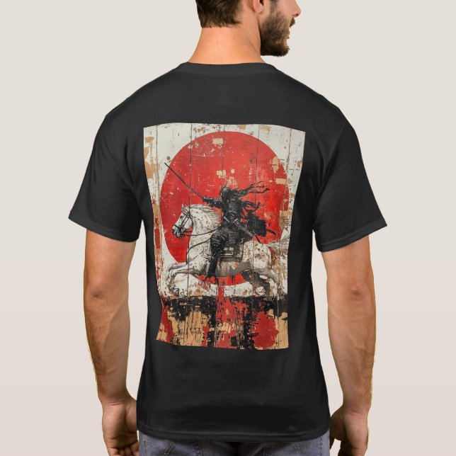 Samurai Horseman T-Shirt (Rückseite)