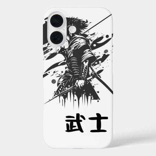 Samurai iPhone 16 Fall iPhone 16 Hülle (Rückseite)