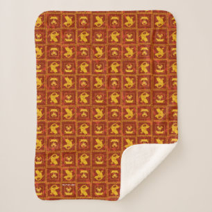 Samurai Jack & Aku Golden Silhouette Muster Sherpadecke