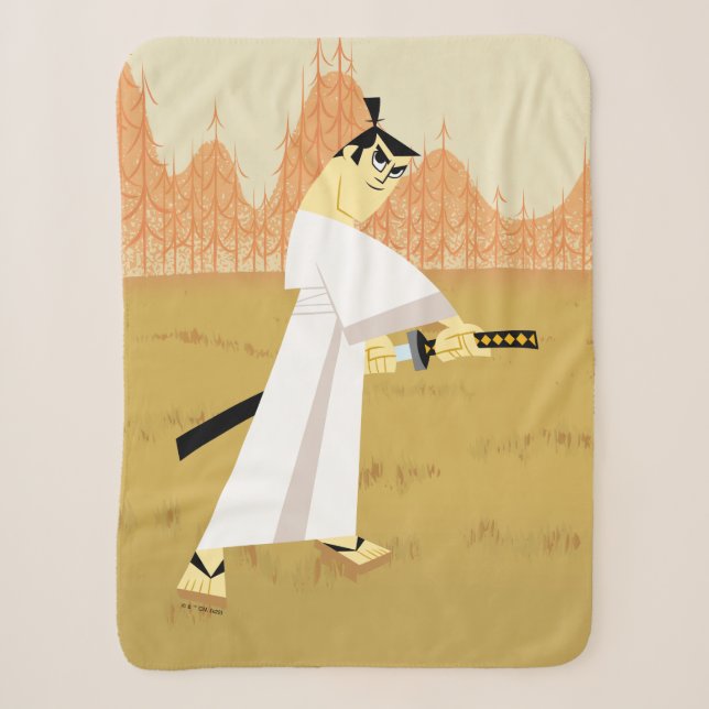 Samurai Jack Drawing Sword Sherpadecke (Vorderseite)