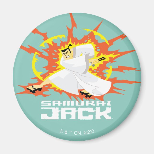 Samurai Jack Energy Graphic Magnet (Vorne)