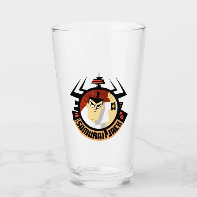 Samurai Jack in Aku Futuristic Frame Glas (Vorderseite)