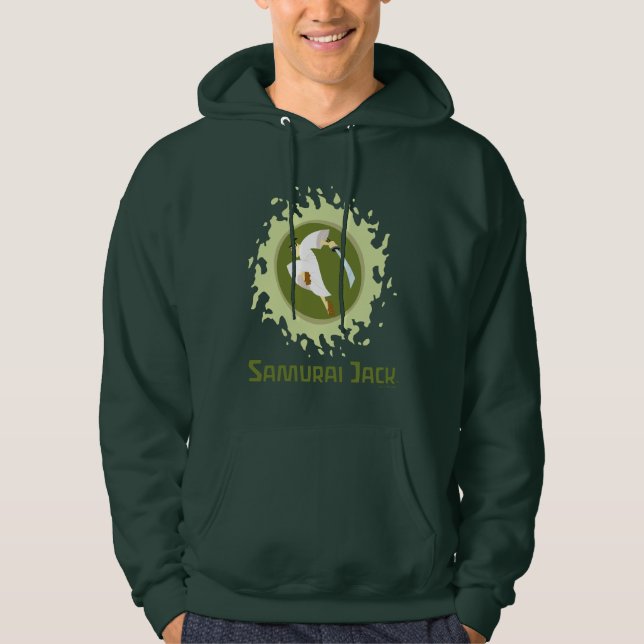 Samurai Jack Leaping Graphic Hoodie (Vorderseite)