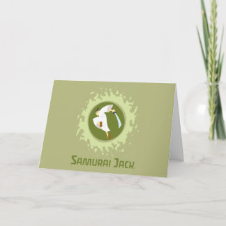 Samurai Jack Leaping Graphic Karte