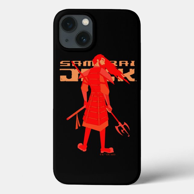 Samurai Jack Red Warrior Graphic Case-Mate iPhone Hülle (Rückseite)
