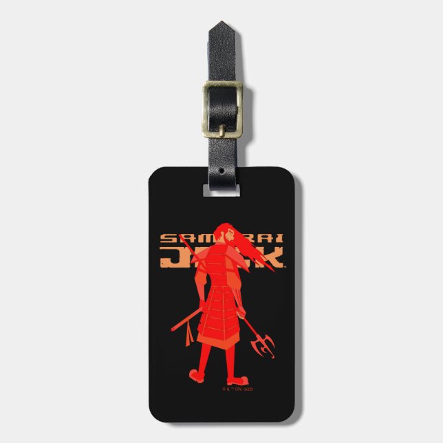 Samurai Jack Red Warrior Graphic Gepäckanhänger (Vorderseite vertikal)