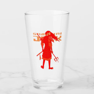 Samurai Jack Red Warrior Graphic Glas